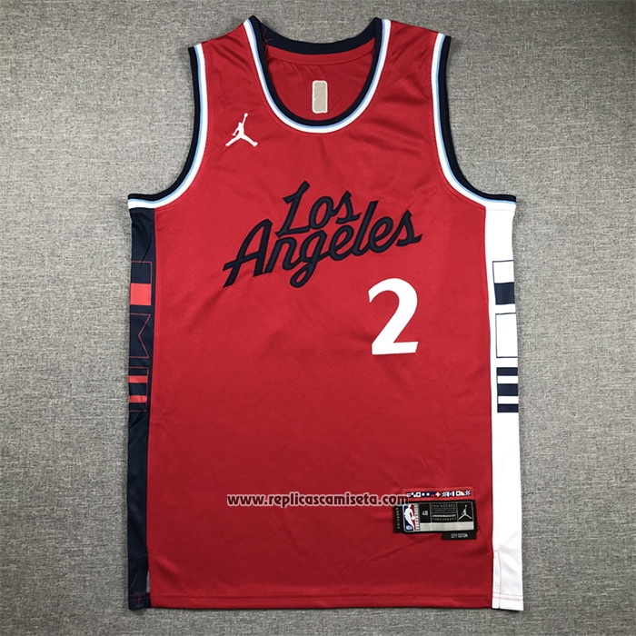 Camiseta Los Angeles Clippers Kawhi Leonard #2 Statement 2024-25 Rojo